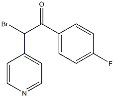 2-BROMO-1-(4-FLUORO-PHENYL)-2-PYRIDIN-4-YL-ETHANONE Struktur