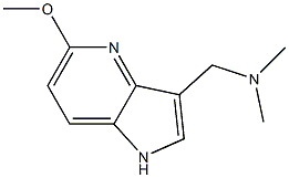 (5-METHOXY-1H-PYRROLO[3,2-B]PYRIDIN-3-YL)-N,N-DIMETHYLMETHANAMINE Struktur