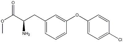 METHYL (2R)-2-AMINO-3-[3-(4-CHLOROPHENOXY)PHENYL]PROPANOATE Struktur