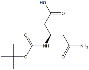 (R)-3-TERT-BUTOXYCARBONYLAMINO-4-CARBAMOYL-BUTYRIC ACID Struktur