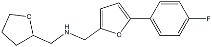 1-(5-(4-FLUOROPHENYL)-2-FURYL)-N-(TETRAHYDROFURAN-2-YLMETHYL)METHANAMINE Struktur