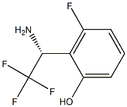 2-((1R)-1-AMINO-2,2,2-TRIFLUOROETHYL)-3-FLUOROPHENOL Struktur