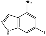 4-AMINO-6-IODO-1H-INDAZOLE Struktur