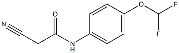 2-CYANO-N-[4-(DIFLUOROMETHOXY)PHENYL]ACETAMIDE Struktur