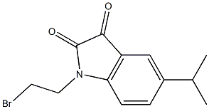 1-(2-BROMOETHYL)-5-ISOPROPYL-1H-INDOLE-2,3-DIONE Struktur