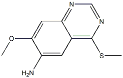 7-METHOXY-4-METHYLSULFANYL-QUINAZOLIN-6-YLAMINE Struktur