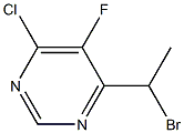 6-(1-BROMOETHYL)-4-CHLORO-5-FLUOROPYRIMIDINE Struktur