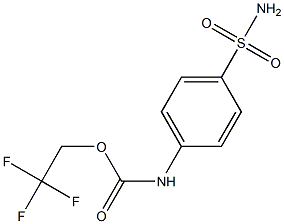 2,2,2-TRIFLUOROETHYL 4-(AMINOSULFONYL)PHENYLCARBAMATE Struktur