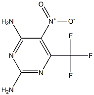 5-NITRO-6-(TRIFLUOROMETHYL)PYRIMIDINE-2,4-DIAMINE Struktur