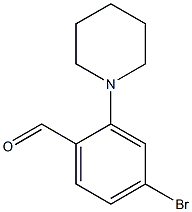 4-BROMO-2-PIPERIDINOBENZENECARBALDEHYDE Struktur