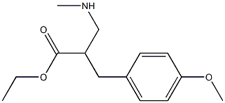 3-(4-METHOXY-PHENYL)-2-METHYLAMINOMETHYL-PROPIONIC ACID ETHYL ESTER Struktur