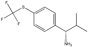 (1S)-2-METHYL-1-[4-(TRIFLUOROMETHYLTHIO)PHENYL]PROPYLAMINE Struktur