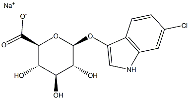 6-CHLORO-3-INDOLYL BETA-D-GLUCURONIDE SODIUM SALT Struktur