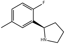 (2R)-2-(2-FLUORO-5-METHYLPHENYL)PYRROLIDINE Struktur