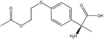 (2S)-2-[4-(2-ACETYLOXYETHOXY)PHENYL]-2-AMINOPROPANOIC ACID Struktur