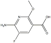 6-AMINO-5-FLUORO-2-METHOXYNICOTINIC ACID Struktur