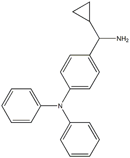 [4-((1S)AMINOCYCLOPROPYLMETHYL)PHENYL]DIPHENYLAMINE Struktur