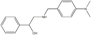 2-((4-(DIMETHYLAMINO)BENZYL)AMINO)-1-PHENYLETHANOL Struktur