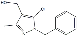 (1-BENZYL-5-CHLORO-3-METHYL-1H-PYRAZOL-4-YL)METHANOL Struktur