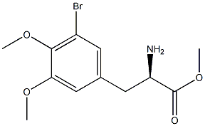 METHYL (2R)-2-AMINO-3-(5-BROMO-3,4-DIMETHOXYPHENYL)PROPANOATE Struktur