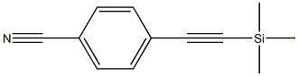 4-(2'-TRIMETHYLSILYLETHYNYL)BENZONITRILE Struktur