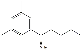 (1S)-1-(3,5-DIMETHYLPHENYL)PENTYLAMINE Struktur