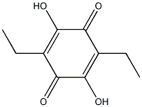 2,5-DIETHYL-3,6-DIHYDROXY-[1,4]BENZOQUINONE Struktur