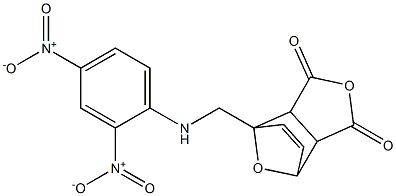 1-([(2,4-DINITROPHENYL)AMINO]METHYL)-4,10-DIOXATRICYCLO[5.2.1.0(2,6)]DEC-8-ENE-3,5-DIONE Struktur