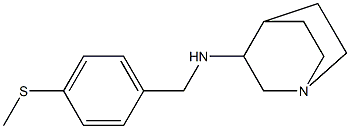 N-(4-(METHYLTHIO)BENZYL)QUINUCLIDIN-3-AMINE Struktur