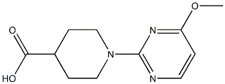 1-(4-METHOXYPYRIMIDIN-2-YL)PIPERIDINE-4-CARBOXYLIC ACID Struktur