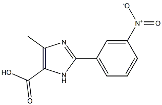 5-METHYL-2-(3-NITRO-PHENYL)-3H-IMIDAZOLE-4-CARBOXYLIC ACID Struktur