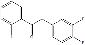 2-(3,4-DIFLUOROPHENYL)-2'-IODOACETOPHENONE Struktur