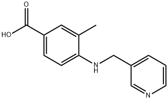 3-METHYL-4-((PYRIDIN-3-YLMETHYL)AMINO)BENZOIC ACID Struktur
