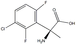 (2S)-2-AMINO-2-(3-CHLORO-2,6-DIFLUOROPHENYL)PROPANOIC ACID Struktur