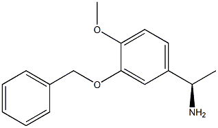 (1R)-1-[4-METHOXY-3-(PHENYLMETHOXY)PHENYL]ETHYLAMINE Struktur