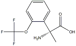 (2R)-2-AMINO-2-[2-(TRIFLUOROMETHOXY)PHENYL]PROPANOIC ACID Struktur