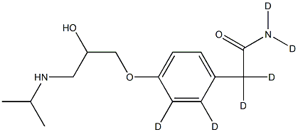 ATENOLOL-D6 Struktur