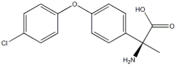 (2S)-2-AMINO-2-[4-(4-CHLOROPHENOXY)PHENYL]PROPANOIC ACID Struktur