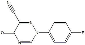 2-(4-FLUOROPHENYL)-5-OXO-2,5-DIHYDRO-1,2,4-TRIAZINE-6-CARBONITRILE Struktur