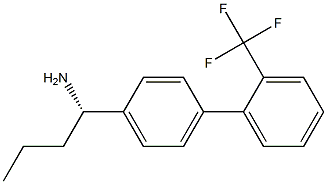 (1S)-1-(4-[2-(TRIFLUOROMETHYL)PHENYL]PHENYL)BUTYLAMINE Struktur