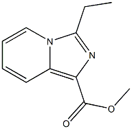 3-ETHYL-IMIDAZO[1,5-A]PYRIDINE-1-CARBOXYLIC ACID METHYL ESTER Struktur