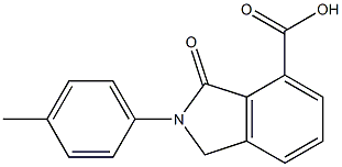 3-OXO-2-P-TOLYL-2,3-DIHYDRO-1H-ISOINDOLE-4-CARBOXYLIC ACID Struktur