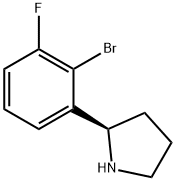 (2R)-2-(2-BROMO-3-FLUOROPHENYL)PYRROLIDINE Struktur