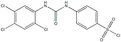 4-[3-(2,4,5-TRICHLORO-PHENYL)-UREIDO]-BENZENESULFONYL CHLORIDE Struktur