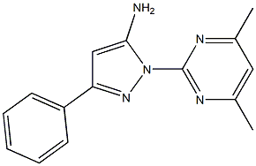 1-(4,6-DIMETHYLPYRIMIDIN-2-YL)-3-PHENYL-1H-PYRAZOL-5-AMINE Struktur