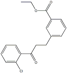 3-(3-CARBOETHOXYPHENYL)-2'-CHLOROPROPIOPHENONE Struktur