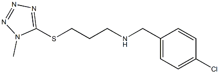 N-(4-CHLOROBENZYL)-3-((1-METHYL-1H-TETRAZOL-5-YL)THIO)PROPAN-1-AMINE Struktur