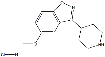 5-METHOXY-3-(4-PIPERIDYL)-1,2-BENZISOXAZOLE HYDROCHLORIDE Struktur