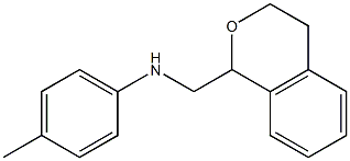 N-(3,4-DIHYDRO-1H-ISOCHROMEN-1-YLMETHYL)-4-METHYLANILINE Struktur