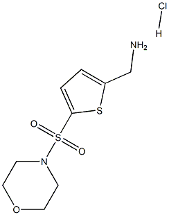 [5-(MORPHOLIN-4-YLSULFONYL)THIEN-2-YL]METHYLAMINE HYDROCHLORIDE Struktur